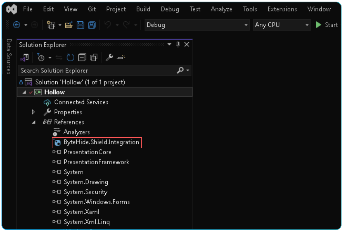 ByteHide Shield terminal install