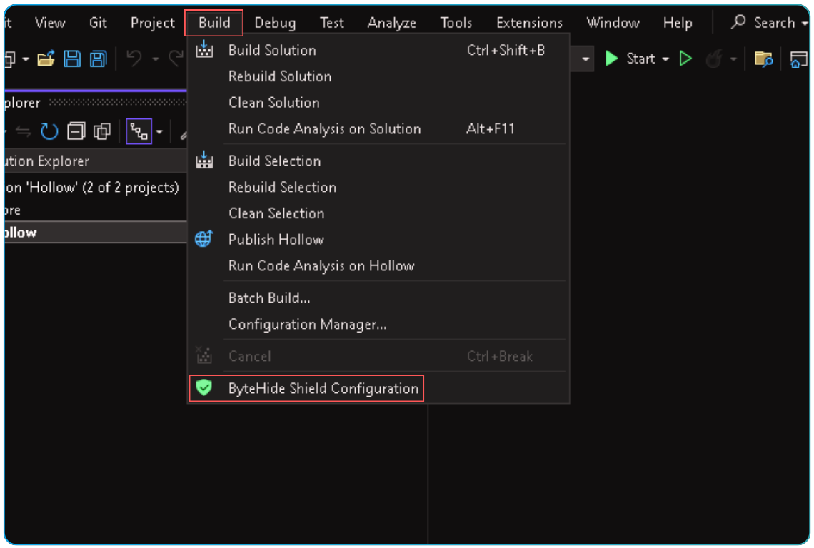 ByteHide Shield Visual Studio Extension